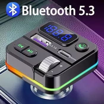 Bluetooth 5,0 FM-передатчик Громкая связь Автомобильный радиомодулятор MP3-плеер с 20 Вт PD Автомобильный адаптер для быстрого зарядного устройства Поддержка TF-карты U Disk Play чёрный