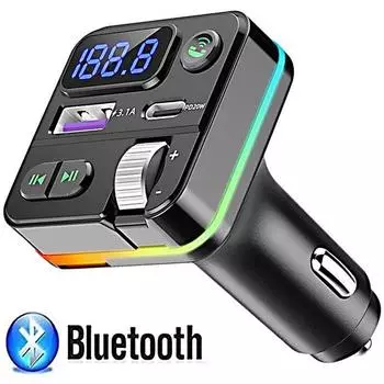 Bluetooth 5,0 FM-передатчик громкой связи Автомобильный радиомодулятор MP3-плеер с 20 Вт PD Автомобильное быстрое зарядное устройство Адаптер Поддержка TF Card Play