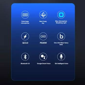 Bluetooth 5.0 FM-передатчик, прикуриватель, радио, музыкальный адаптер, зарядное устройство, поддержка Hands-Free Siri, Google Assistant для автомобиля чёрный