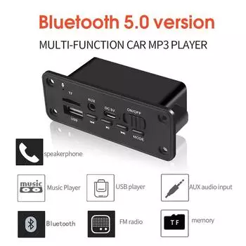 Bluetooth 5.0 Mp3-плеер 2*3 Вт декодер доска динамик автомобильный FM-радио модуль