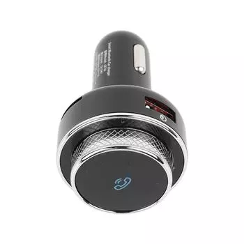 Bluetooth 5.0 передатчик беспроводной громкой связи вызов MP3 аудио музыка стерео быстрая зарядка адаптер для автомобиля Pack of 1