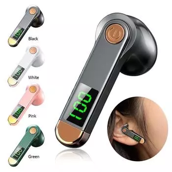 Bluetooth 5,2 наушники, беспроводные наушники H01, стереогарнитура, музыкальные наушники, спортивные цифровые наушники, подвесные для смартфона розовый