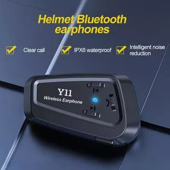 Bluetooth 5.3 гарнитура для шлема мотоцикла беспроводной набор для звонков без помощи рук водонепроницаемые наушники MP3 музыкальный плеер динамик для мотоцикла