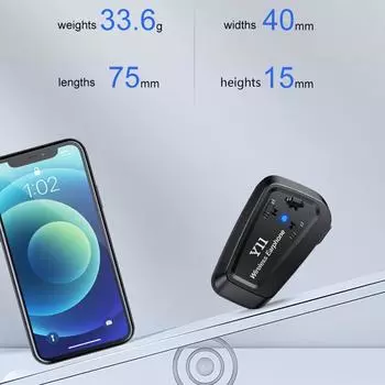 Bluetooth 5.3 гарнитура для шлема мотоцикла беспроводной набор для звонков без помощи рук водонепроницаемые наушники MP3 музыкальный плеер динамик для мотоцикла