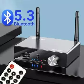 Bluetooth 5.3 приемник передатчик AUX 3,5 мм оптический коаксиальный беспроводной музыкальный аудио адаптер цифро-аналоговый преобразователь для телевизора ПК динамик
