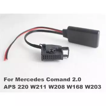 Bluetooth Адаптер Кабель Aux Для Mercedes Comand 2.0 Aps 220 W211 W208 W168 W203