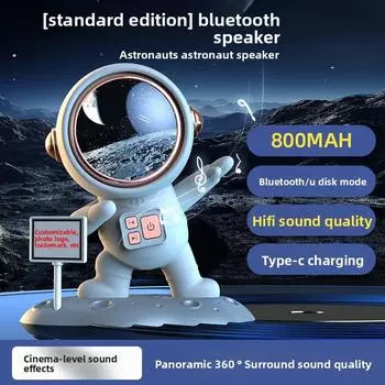 Bluetooth Аудио Атмосфера Астронавт Настольный Беспроводной USB-динамик Высокая Ценность USB Зарядка Качество Звука