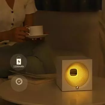 Bluetooth Аудио Дыхание Ночной Светильник Спальня Прикроватный Динамик Уход За Глазами Окружающая Среда Настольные Лампы without blutooth белый