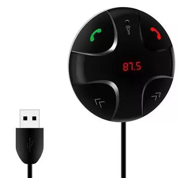 Автомобильный комплект Bluetooth MP3-плеер беспроводной аудио FM-передатчик USB поддержка SD Tf карта ЖК-дисплей 12 В автомобильное зарядное устройство для iPhone 5S 6s чёрный