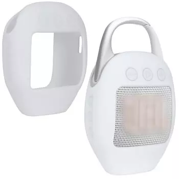 Bluetooth-динамик CLIP 5, совместимый с силиконовым чехлом Lebakort (Белый корпус)