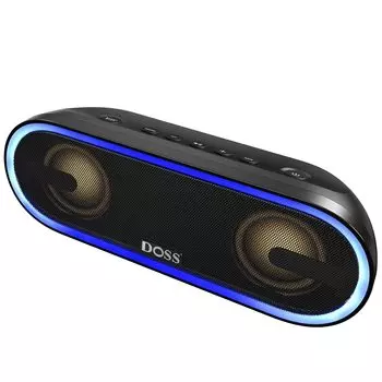 Bluetooth-динамик DOSS SoundBox P300, 40 Вт, улучшенные басы, беспроводной портативный небольшой Bluetooth-динамик, функция воспроизведения до 20 часов, водонепроницаемость IPX6