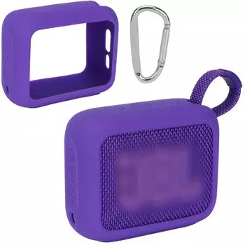 Bluetooth-динамик GO 4, совместимый с силиконовым чехлом Lebakort (Фиолетовый чехол)