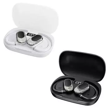 Bluetooth-гарнитура Беспроводная безушная Bluetooth-гарнитура с подвесным ушным вкладышем OWS чёрный