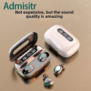 Bluetooth-гарнитура Беспроводная Долговечная Большая Мощность Внутриканальная Спортивная Машина Высокое Качество Звука чёрный