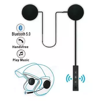 Bluetooth-гарнитура для мотоциклетного шлема BT5.0, беспроводные наушники для верховой езды с защитой от помех, гарнитура для мотоциклетного шлема с громкой связью
