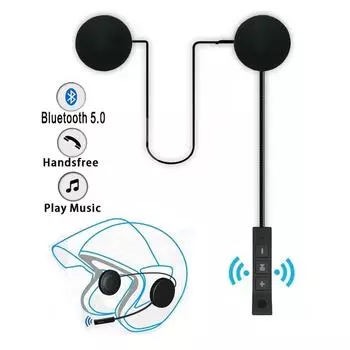 Bluetooth-гарнитура для мотоциклетного шлема BT5.0, беспроводные наушники для верховой езды с защитой от помех, гарнитура для мотоциклетного шлема с громкой связью Half-helmet