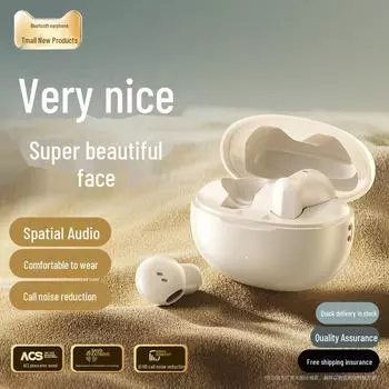 Bluetooth-гарнитура i01 с наушниками-вкладышами: Беспроводной, с длительным сроком службы батареи, портативный, совместимый с Android и Huawei off white покинуть белый