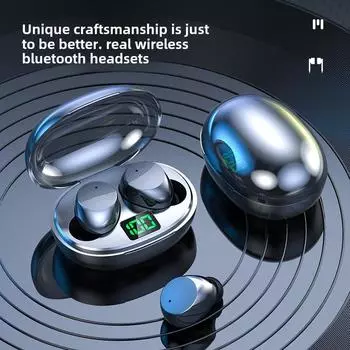 Bluetooth-гарнитура K20 с цифровым дисплеем, внутриканальная Bluetooth-гарнитура, спортивная модель чёрный