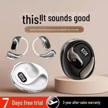 Bluetooth-гарнитура костной проводимости XG99 2025 года: Беспроводные, сверхдолговечные, не вкладыши, крепящиеся на ухо, шумоподавляющие спортивные наушники with lanyard озеро синий