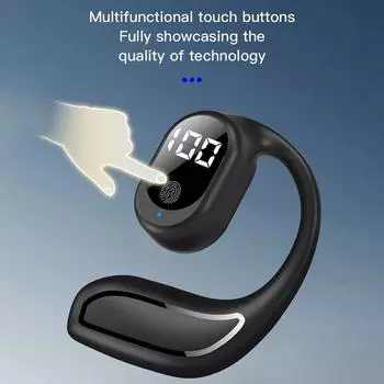 Bluetooth-гарнитура, наушники-крючки с одним ухом, TWS, спортивные бизнес-беспроводные наушники с шумоподавлением