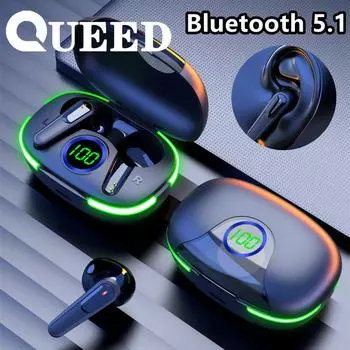 Bluetooth-гарнитура, низкое энергопотребление, длительный срок службы батареи, спортивная гарнитура WTS, гарнитура с шумоподавлением ANCENC чёрный