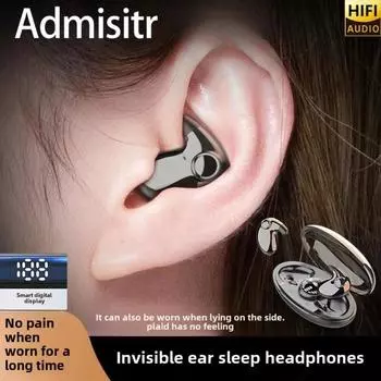 Bluetooth-гарнитура Новая тонкая мини-компактная шумоподавляющая цифровой дисплей долговечная чёрный