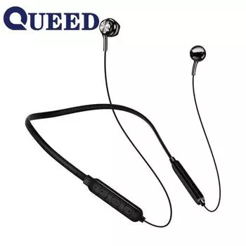 Bluetooth-гарнитура с двумя наушниками, крепление на шею, магнитная конструкция, сверхдлительный режим ожидания, сверхдлительная выносливость, спорт на открытом воздухе чёрный