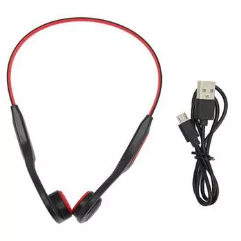 Bluetooth-гарнитура с костной проводимостью, шумоподавлением, перезаряжаемая, IP56, водонепроницаемая, стерео, беспроводная, спортивная гарнитура