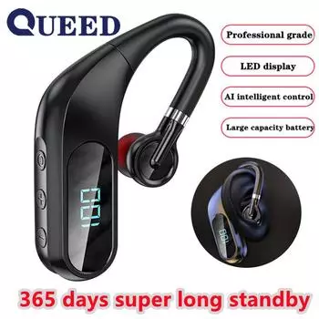 Bluetooth-гарнитура с одним ухом, большой привод для бизнеса, звонки для прослушивания песен, подвесные наушники, длительный срок службы батареи