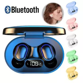 Bluetooth-гарнитура TWS Беспроводная гарнитура Наушники громкой связи Twin Earbuds 5,0 Стерео наушники для мобильных игр
