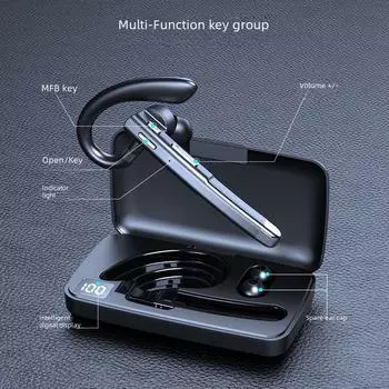 Bluetooth-гарнитура YYK520 525 Business, вращающаяся модель, вкладыши с зарядным чехлом и цифровым дисплеем 520 second generation single ear