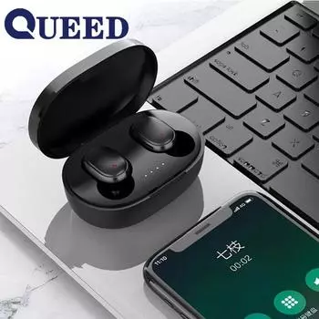 Bluetooth-гарнитуры TWS Спортивные гарнитуры Мини-беспроводные Bluetooth-гарнитуры 5.0 Бизнес-гарнитуры чёрный