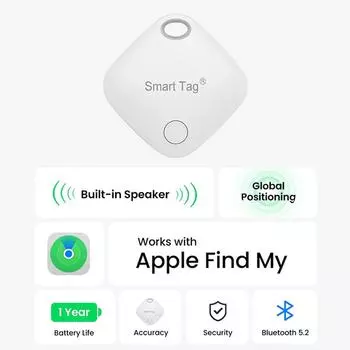 Bluetooth GPS Smart Tag работает с приложением Apple Find My APP, напоминателем о потере iPhone, локатором для замены меток с рейтингом MFI Bundle1