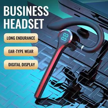 Bluetooth Hands Free Business наушники беспроводные одиночные наушники для вождения встреч HD вызов наушники микрофон гарнитура