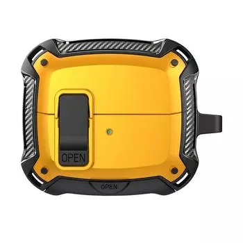 Bluetooth Headset Galaxy Buds3 Protective Case Creative Lock Buds3pro Protective Case Earphone Sleeves Drop-Resistant Earphone Case Classy Cover Samsung Galaxy Buds3 Yellow-lock design/bracket