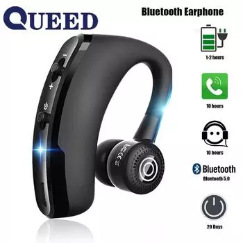 Bluetooth Holly-Hungry Business High-Higher Naistances Высококлассные коммуникационные наушники-гарнитура с HD-микрофоном для водителя Спортивный телефон чёрный