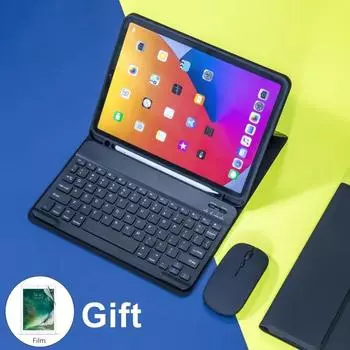 Bluetooth-клавиатура, беспроводная мышь Magic для iPad Air 4, чехол 2020 Pro 11, чехол 2021 10,2, чехол 9-го и 8-го поколения Mini 6 Air 2 Air1-2-iPad9.7 5 6th