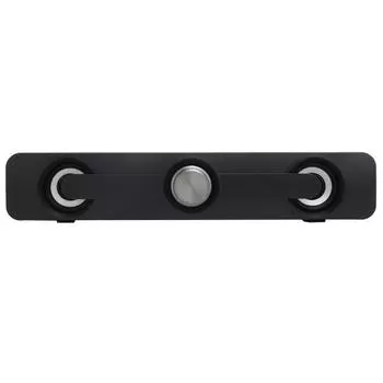 Bluetooth-компьютерный аудиодинамик, сабвуфер, USB-динамик большой громкости для домашней вечеринки, общежитие, черный Black