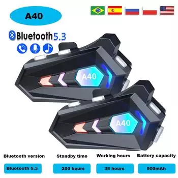 Bluetooth мотоциклетный шлем гарнитура беспроводной громкой связи наушники с RGB светодиодный световой эффект водонепроницаемый для катания на лыжах