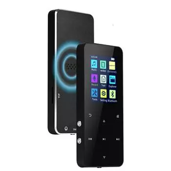 Bluetooth MP4 Metal Music Player - встроенная память 8 ГБ, расширяемость, сенсорный экран, звук без потерь. English version + Bluetooth + FM + Dictionary золотой