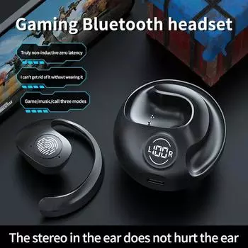 Bluetooth наушники беспроводная Bluetooth гарнитура шумоподавляющий микрофон наушники Oppo для Xiaomi F6L2 Black-1set