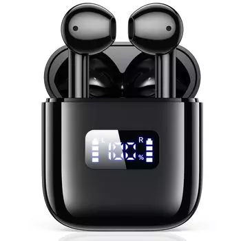 Bluetooth-наушники Беспроводные наушники Новейшая технология Bluetooth Мгновенное подключение при открытии крышки Светодиодный дисплей Bluetooth HiFi-звук Bluetooth