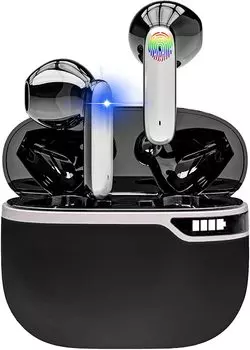 Bluetooth-наушники Беспроводные наушники Новые Мгновенное подключение при открытии крышки Bluetooth LED-дисплей Bluetooth HiFi качество звука Глубокий