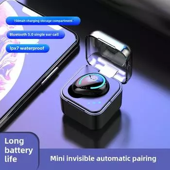 Bluetooth-наушники Беспроводные сверхдолгоиграющие внутриканальные мини-наушники для спорта с шумоподавлением чёрный