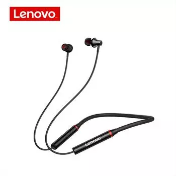 Bluetooth-наушники Lenovo HE05X, беспроводные наушники с магнитным шейным ремешком, водонепроницаемая спортивная гарнитура с микрофоном