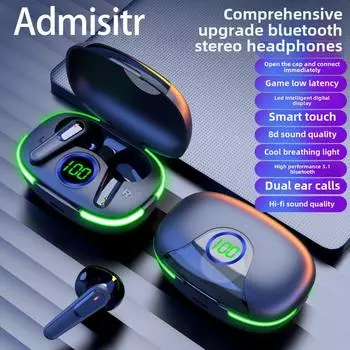 Bluetooth-наушники. Маломощные, долговечные спортивные наушники. Шумоподавляющие наушники. чёрный