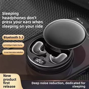Bluetooth-наушники Мини-невидимые беспроводные внутриканальные наушники для сна с шумоподавлением чёрный