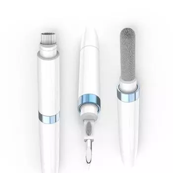 Bluetooth Наушники Очиститель ручки Наушники Очиститель Подходит для Airpods Гарнитура Клавиатура Телефон и камера Объектив Чистящая щетка Blue