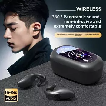 Bluetooth-наушники с клипсой Продукт Dolphin Earphones чёрный