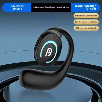 Bluetooth-наушники с подвесным ушным вкладышем, беспроводные, сверхдлинные, выносливые спортивные наушники чёрный